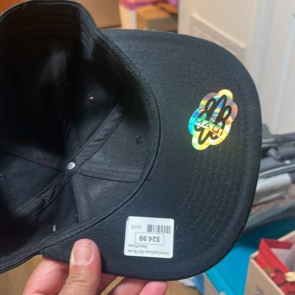 Black Unisex Aloha Trucker Hat - Picture 4 of 4